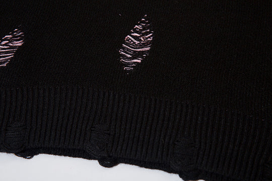 Retro Design Sweater Casual Versatile Woman