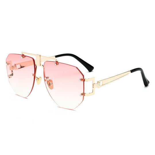 Metaalraamlose sonbrille vir vroue