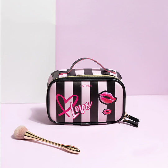 Female Heart Cosmetic Bag Female Portable Storage Bag
