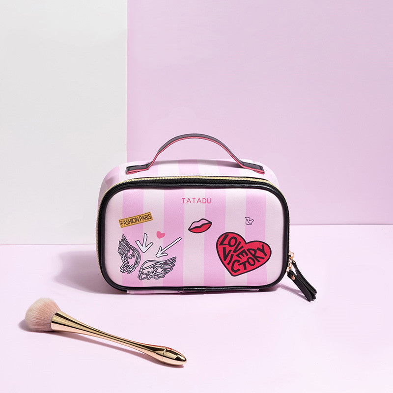 Female Heart Cosmetic Bag Female Portable Storage Bag