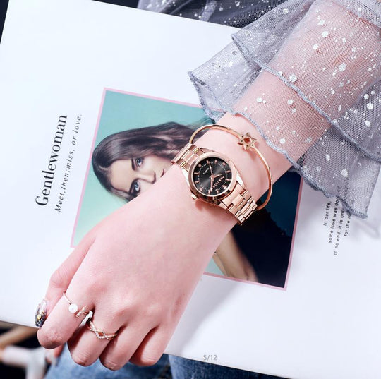 Casual Trendy Waterproof Diamond Fashion Watch