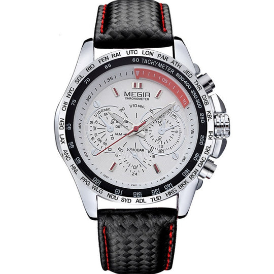Cheap Wholesale Original   1010 Leather Strap 3ATM Waterproof Quartz Luxury Business Mens Watches