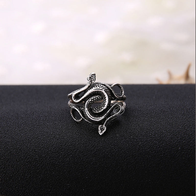 Men's Personalized Jewelry Thai Silver Snake Ring