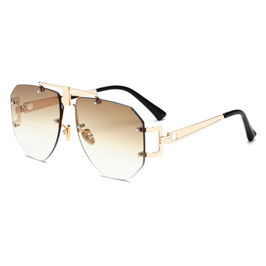 Metaalraamlose sonbrille vir vroue