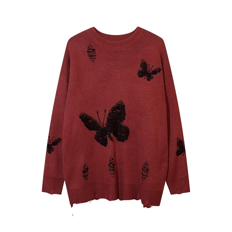 Retro Design Sweater Casual Versatile Woman