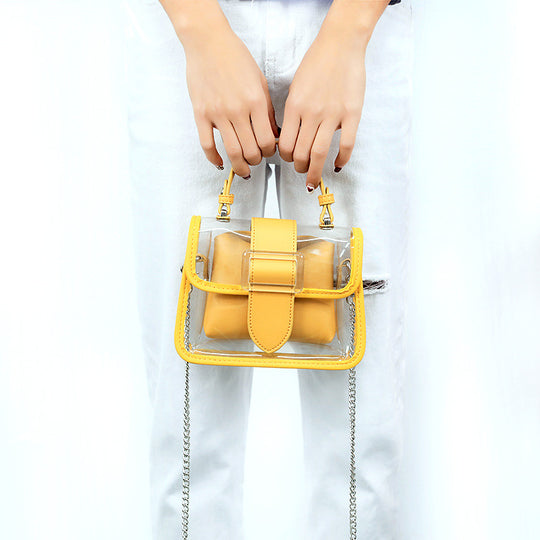 Ladies pvc transparent bag