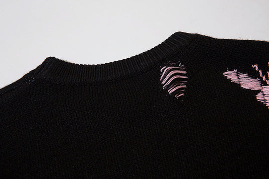 Retro Design Sweater Casual Versatile Woman