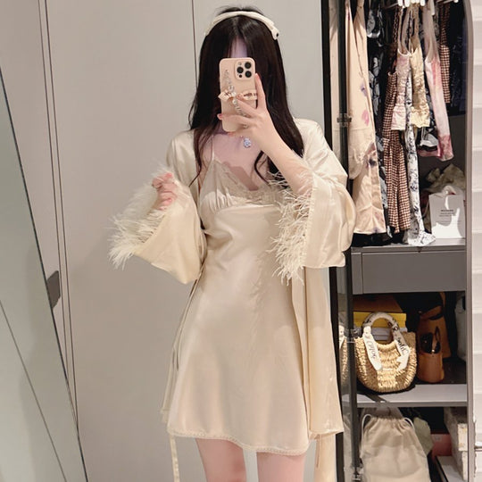 Simple Morning Gown Pajamas Home Clothes