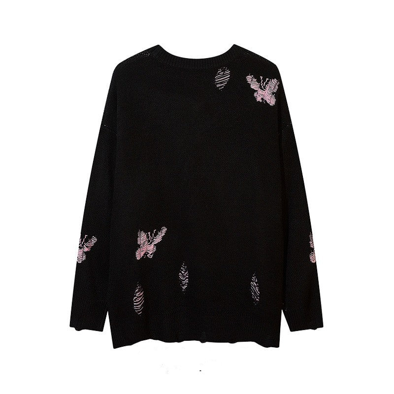 Retro Design Sweater Casual Versatile Woman