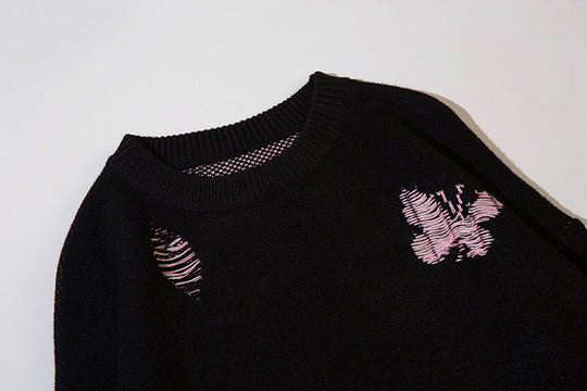 Retro Design Sweater Casual Versatile Woman
