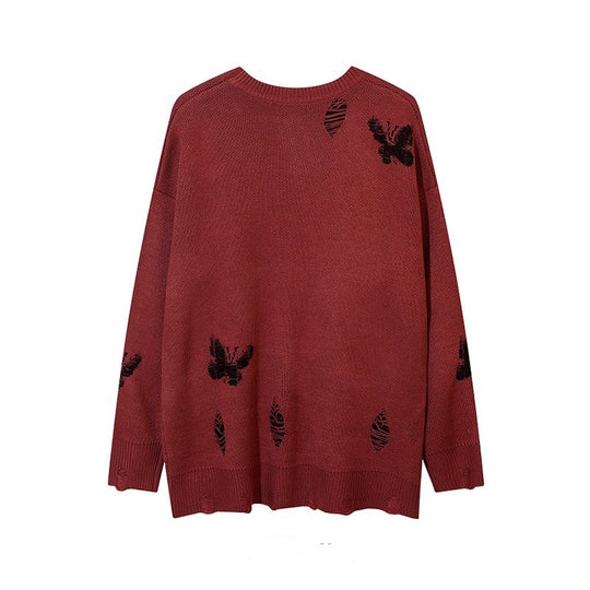 Retro Design Sweater Casual Versatile Woman